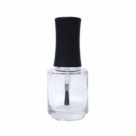 Botella de esmalte de uñas de vidrio de 15 ml con brocha de tapa de plástico a medida - Botella de esmalte de uñas de 15 ml con brocha de tapa de plástico a medida