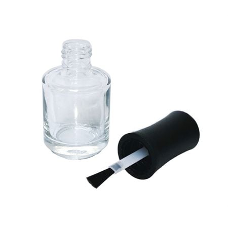 Bottiglia di vetro da 15 ml (GH696) con tappo personalizzato (GH25) per smalto per unghie