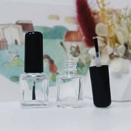 7ml prostokątna butelka szklana na lakier do paznokci