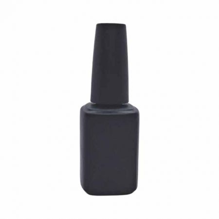 Gel nail polish empty bottle with cap and brush