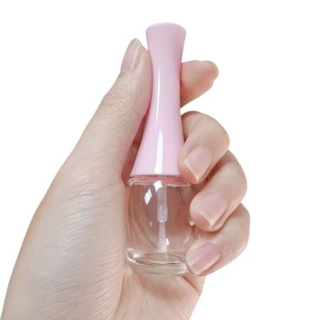 10ml egg shaped nail polish glass bottle with cap and brush