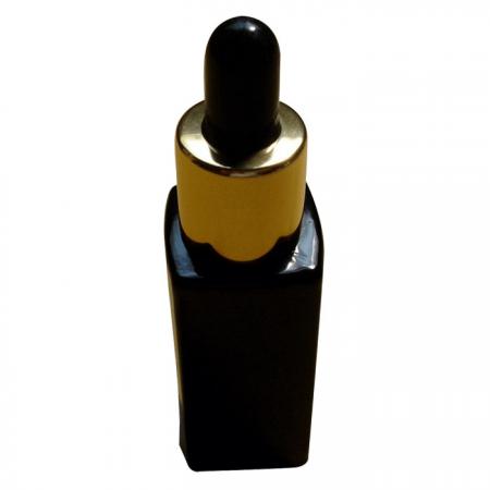 10毫升長方形黑玻璃滴管瓶 (GH602BBD)