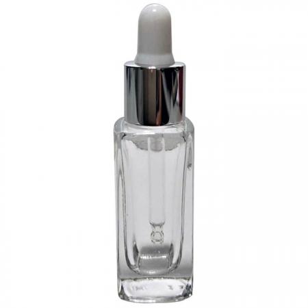 10ml Skin Care Oil Rectangular Glass Dropper Bottle (GH602D)