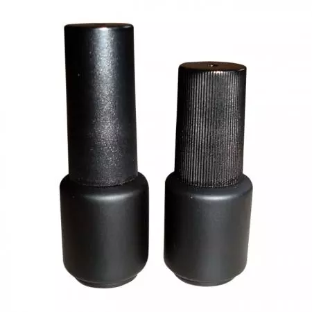 Flacon en verre noir mat de 5 ml avec capuchon et pinceau (GH03 609MB, GH09 609MB)