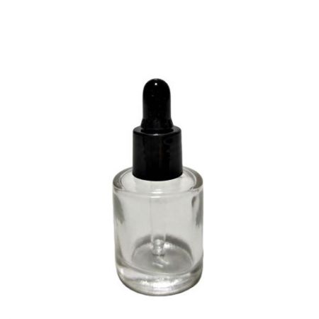 Bottiglia rotonda in vetro da 10 ml con contagocce (GH612DB)