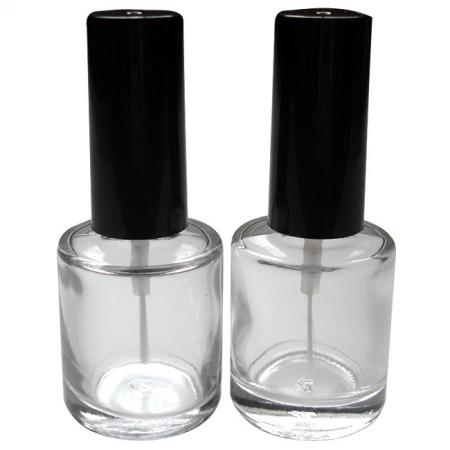 10ml Round Glass Bottle with Nail Art Brush (GH03E 612)