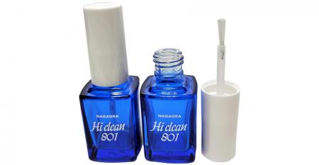 Botella de vidrio de aceite para cutículas de 12 ml en color azul transparente - Botella de vidrio para aceite de cutícula de 12 ml