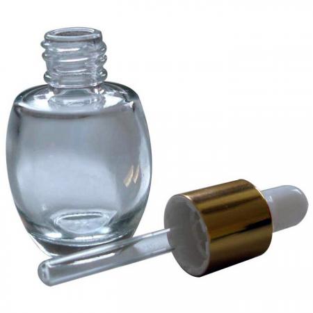 Botella de vidrio de 10 ml con gotero para aceite esencial (GH637D)