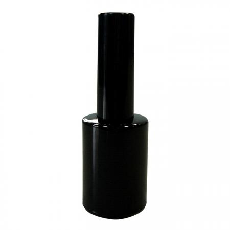 زجاجة زجاجية سوداء فارغة بحجم 15 مل بجل الأشعة فوق البنفسجية (GH19 649BB)