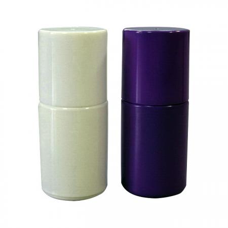Botellas de esmalte de uñas de gel de vidrio blanco y morado vacías de 15 ml (GH16 649BW, GH16P 649BP)