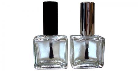 Butelka z płaskim kwadratowym szkłem o pojemności 15 ml do lakieru do paznokci