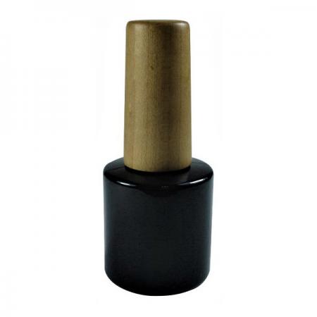 Pusta butelka żelowa do paznokci o pojemności 8 ml z drewnianą nakrętką (GH03W 660BB)