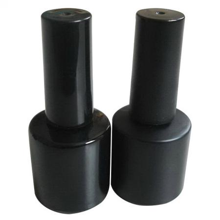 8ml Glossy and Matte Black Glass Nail Bottles (GH03 660BB、GH03 660MB)