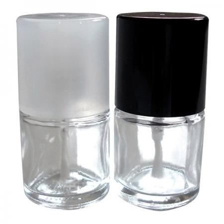 Botella de esmalte de uñas de vidrio de 8 ml con tapa y pincel (GH16 660)
