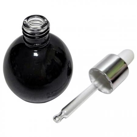 15ml Ball Black Bottle with Dropper (GH664BBD)