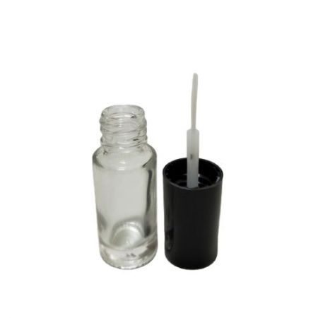 3ml Glasnagellackflasche mit Kappe und Nail-Art-Pinsel (GH08E 666)