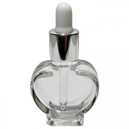 10ml Heart Shaped Glass Bottle with Dropper (GH677D)