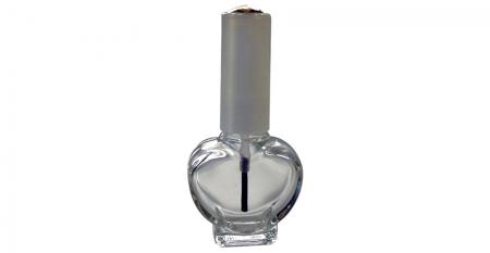 Bottiglia di smalto per unghie in vetro a forma di cuore da 10 ml