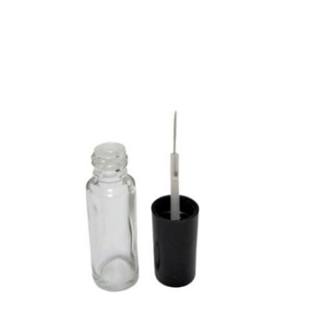 Botella de vidrio de 5 ml con tapa y pincel de arte de uñas (GH24E 680)