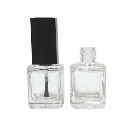 10ml Empty Nail Polish Square Glass Bottle - 10ml Nail Lacquer Bottle