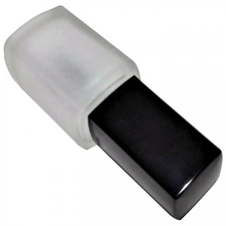 Botella de esmalte de uñas de vidrio esmerilado de 12 ml con tapa cuadrada (GH23 720F)