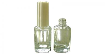 Butelka na lakier do paznokci o pojemności 12 ml, prostokątna ze szkła