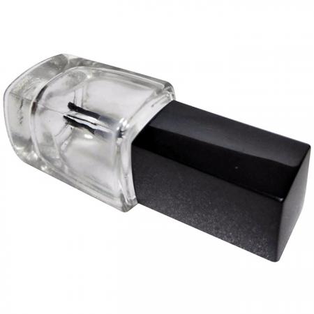 Flacon de vernis à ongles en verre de 12 ml avec couvercle carré (GH23 720)