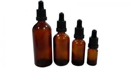 Farmaceutische Essentiële Olie Glazen Fles met Druppelaar - 10 ml tot 100 ml Farmaceutische Essentiële Olie Druppelflesjes met Verzegelbare Kunststof Dop