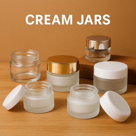 Cream Jars - Skincare Cream Containers