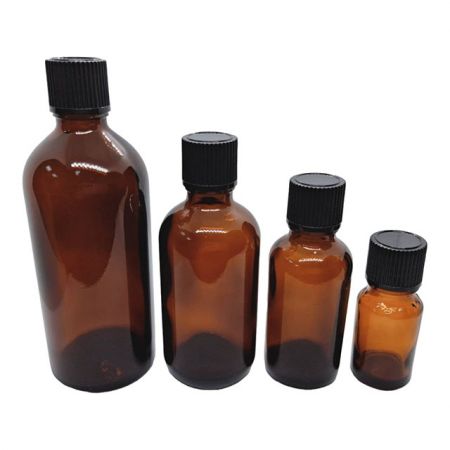 Pharmaceutical Essential Oil Glass Bottle - 10ml to 200ml Pharmaceutical Essential Oil Glass Bottles with Child Proof Caps