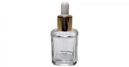 4ml to 30ml Skin Care Oil Square Glass Dropper Bottles