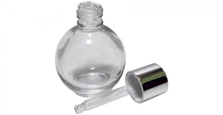 Bouteilles en verre rondes de 3 ml à 30 ml avec compte-gouttes pour soins de la peau - Bouteille d'huile de soin de 15 ml avec compte-gouttes