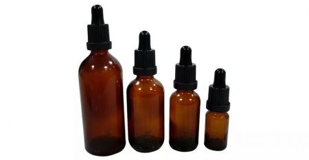 Botellas de aceites esenciales farmacéuticos de 10 ml a 250 ml - Botellas de vidrio ámbar de 10 ml a 100 ml de aceites esenciales farmacéuticos con cuentagotas