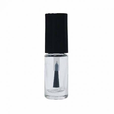 Botellas de vidrio para esmalte de uñas de 3 ml a 5 ml. - Botella de vidrio cilíndrica transparente de 3 ml para esmalte de uñas.