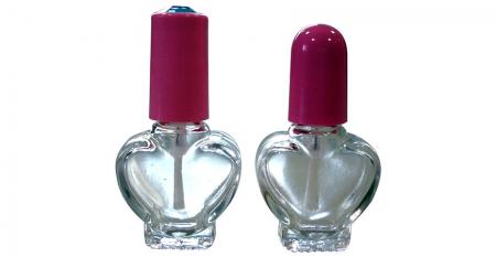 Botellas de vidrio para uñas con cuello de 11/415 - Botella de vidrio en forma de corazón de 5 ml con cuello de 11/415