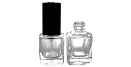 Botellas de vidrio para uñas con cuello de 13/415 - Botella de vidrio cuadrada de 10 ml con tamaño de cuello de 13/415