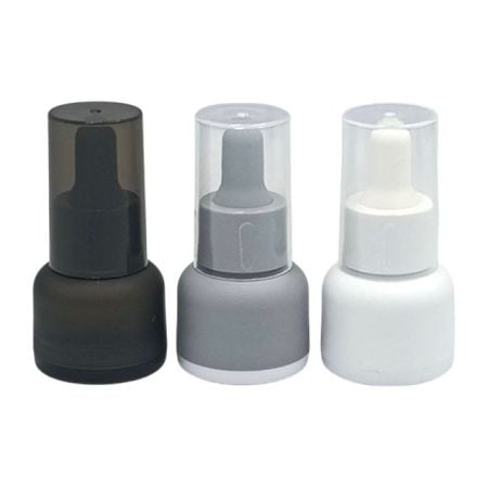 15ml arc-shaped dropper bottle (black, gray, white)