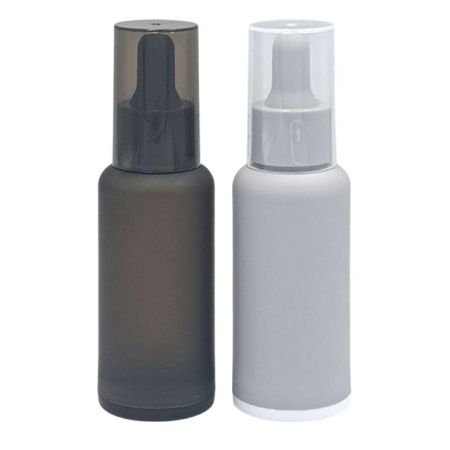 Bottiglia contagocce a forma di arco da 50ml (nera, grigia)