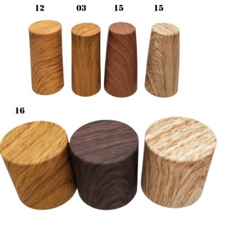 Wood-Like Plastic Caps for Nail Polish Bottles - Wood-Like Plastic Caps for Nail Polish Bottles for wholesale