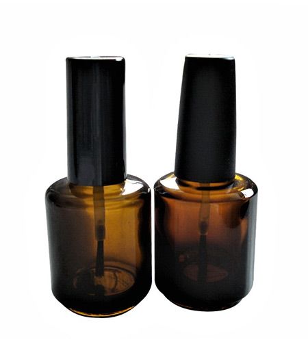 Butelka 15 ml z amberskiego szkła do paznokci