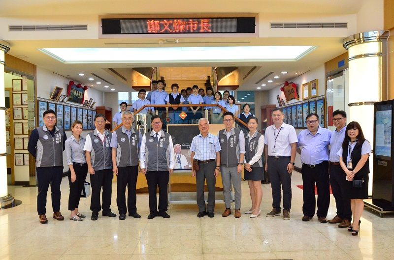 نرحب برئيس بلدية مدينة تاويوان تشنغ ون تسان وفريق الحكومة المدينة في Yenchen
