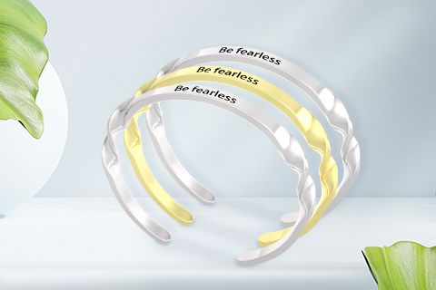 Anéis e pulseiras personalizados profissionais, alta qualidade, baixo MOQ e melhor serviço.