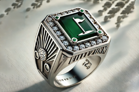 Golf Team Jewelry Championship Ring - Customized Golf Team Logo Championship Rings