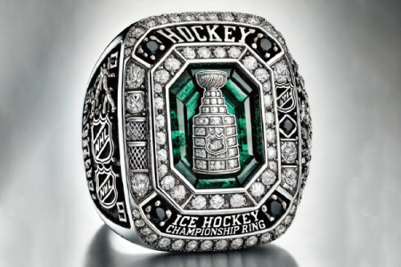 Ice Hockey Team Jewelry Championship Ring - Customized Ice Hockey Team Logo Championship Rings