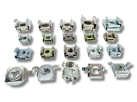 Cage Nuts - Versatile floating nuts with a snap-in clip design for effortless assembly and disassembly. A must-have for mounting rack-mounted equipment.