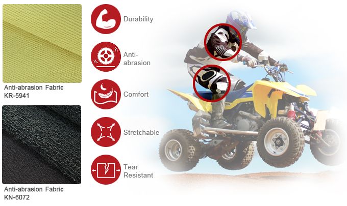 Tessuto resistente all'abrasione per i ciclisti
