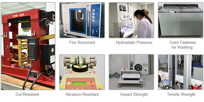 проводятся различные испытания для обеспечения качества ткани