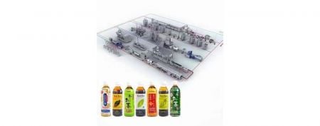 Juice Filling Machine - The machine is used for products like flavor juice, vitamin drinks, milk etc.