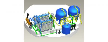 Multi-media filter of Water Treatment System