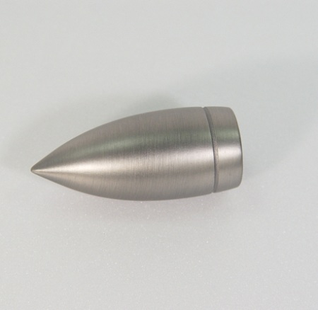 Bullet Drapery Pole Finial - bullet_window_finial